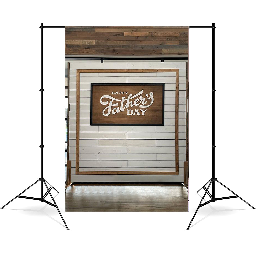 Father's Day Wood Sign Brick Wall Backdrop RR5-24