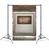 Father's Day Wood Sign Brick Wall Backdrop RR5-24