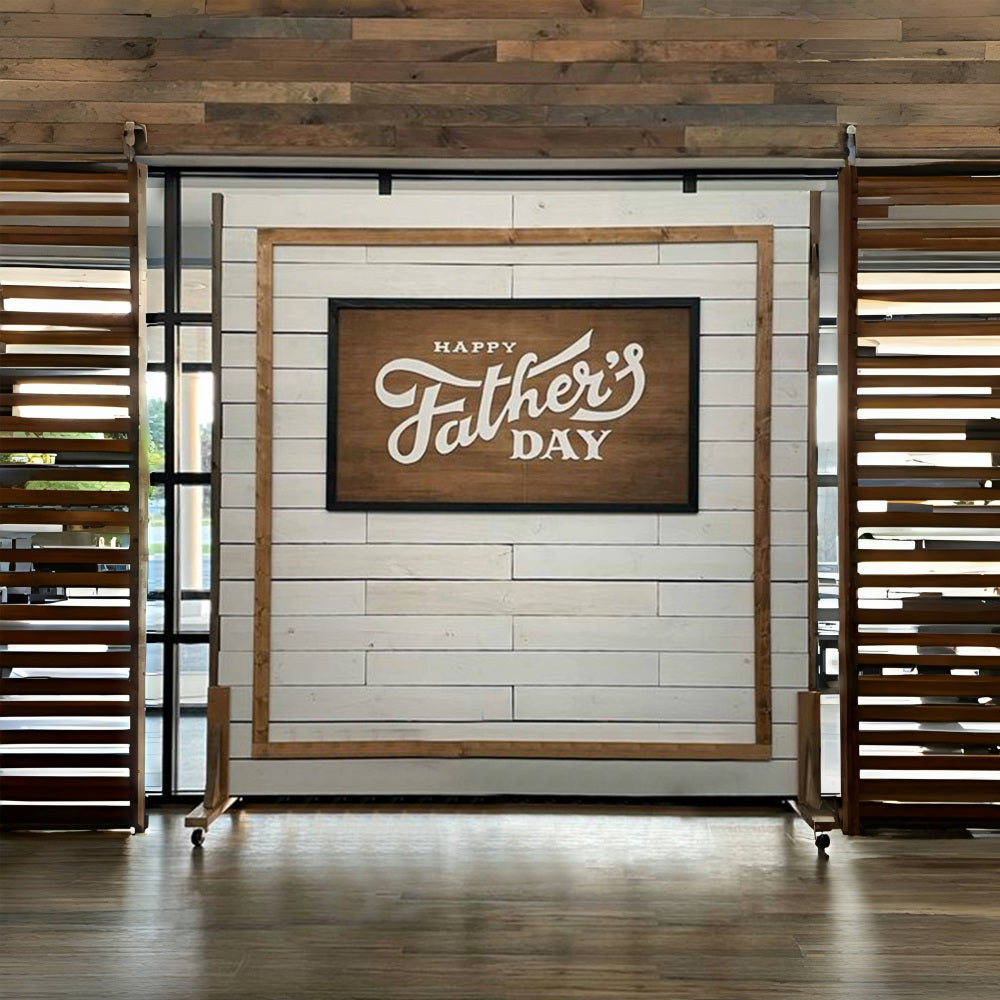 Father's Day Wood Sign Brick Wall Backdrop RR5-24