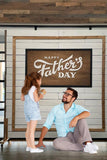 Father's Day Wood Sign Brick Wall Backdrop RR5-24