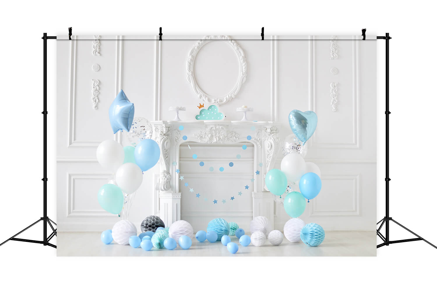 Balloon Decoration Kid's Birthday Backdrop RR5-34