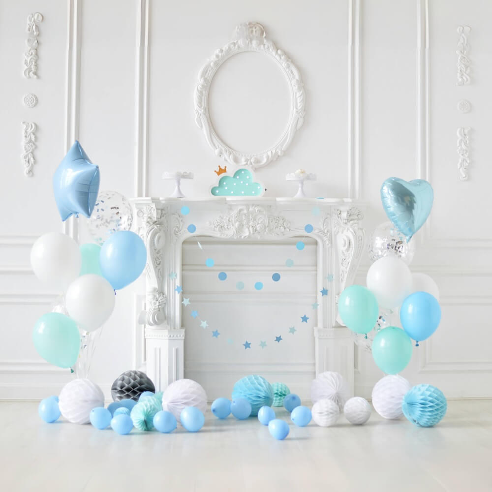 Balloon Decoration Kid's Birthday Backdrop RR5-34