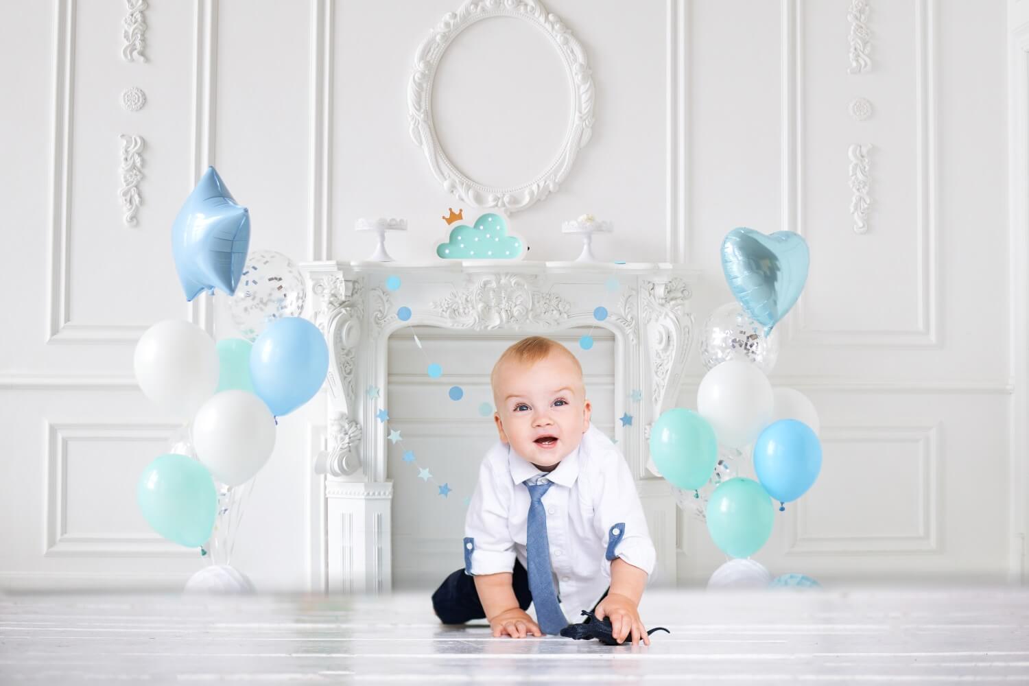 Balloon Decoration Kid's Birthday Backdrop RR5-34