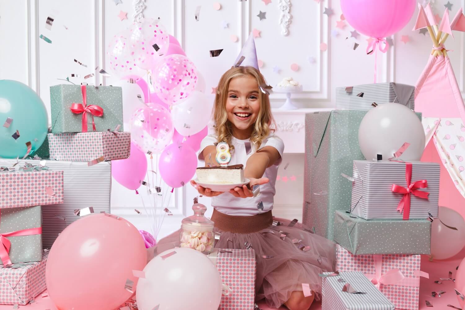 Baby Birthday Cake Smash Pink Backdrop RR5-37