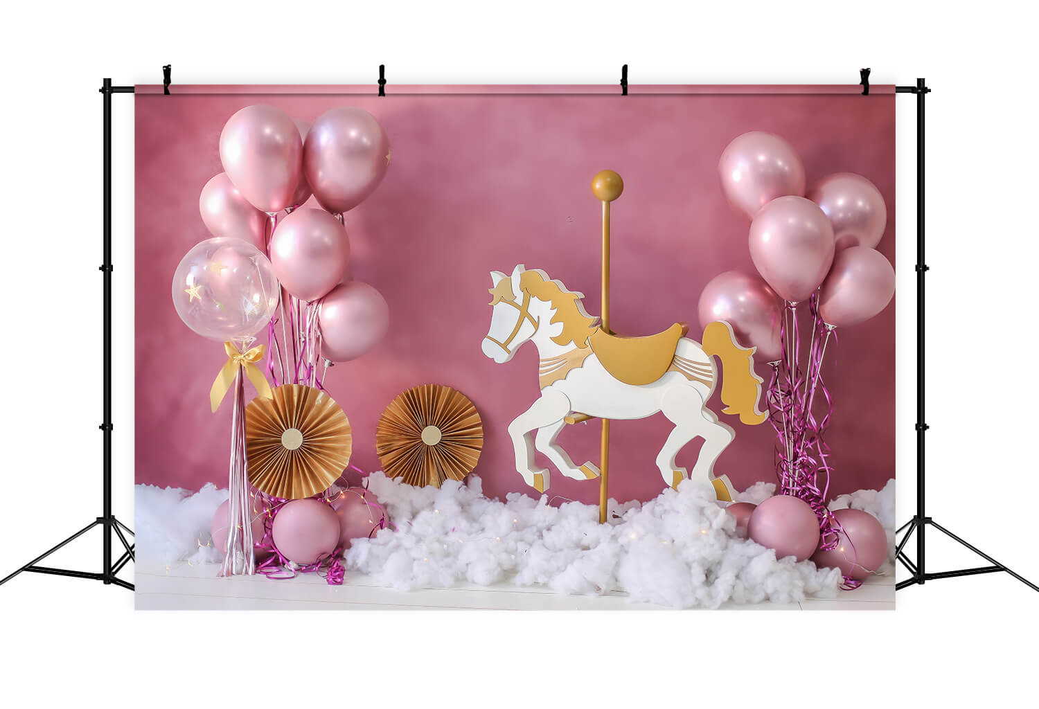 Pink Balloons Kid’s Party Decoration Backdrop RR5-39