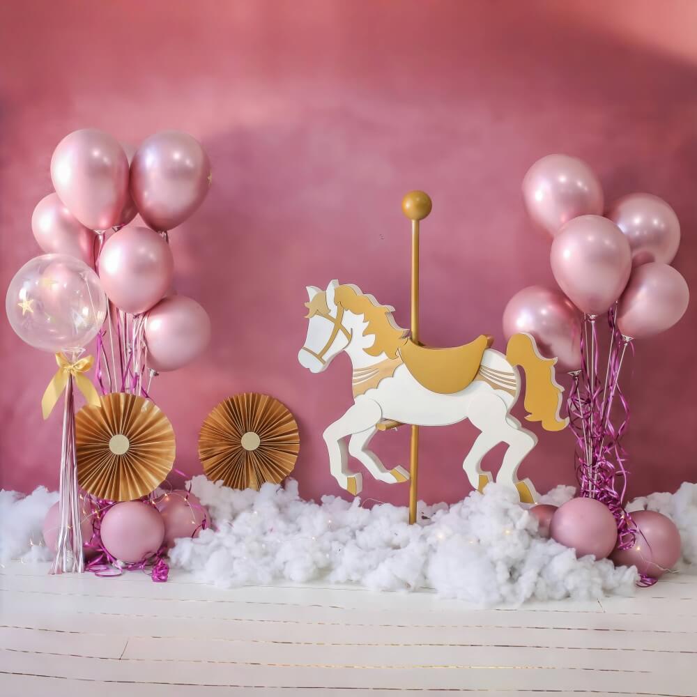 Pink Balloons Kid’s Party Decoration Backdrop RR5-39