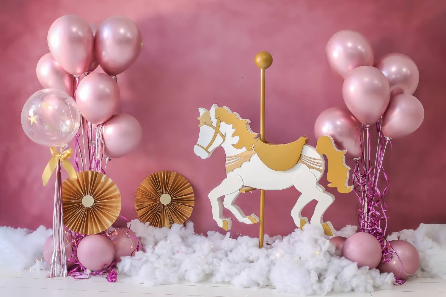 Pink Balloons Kid’s Party Decoration Backdrop RR5-39