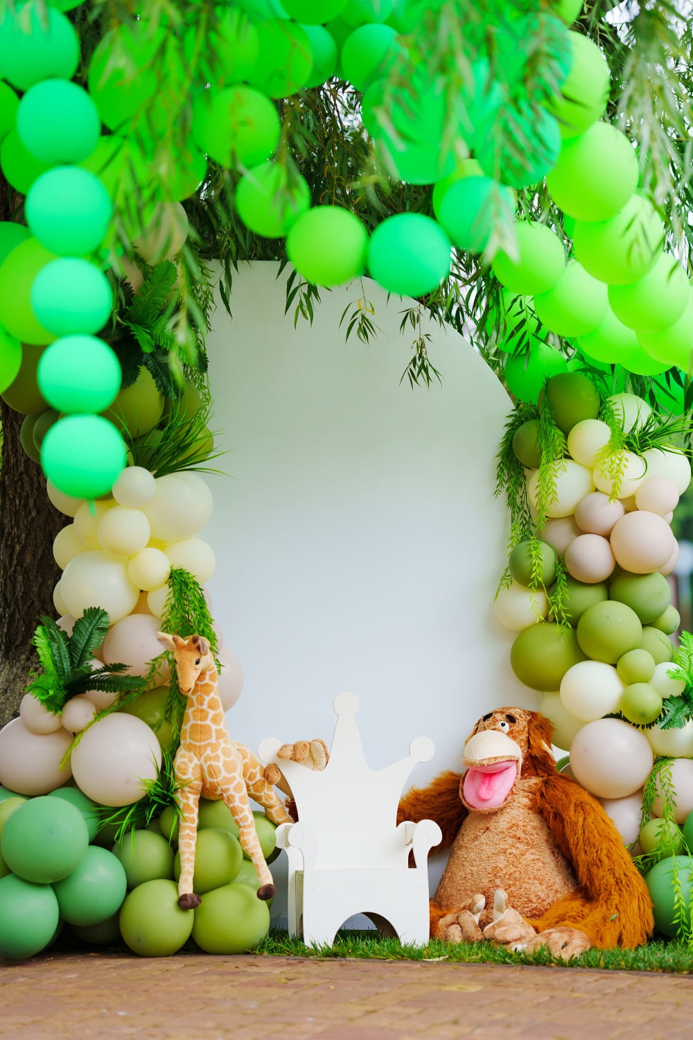 Wildlife Jungle Birthday Party Decoration Backdrop RR5-46