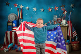 4th of July American Stars Stripes Photo Backdrop RR6-11