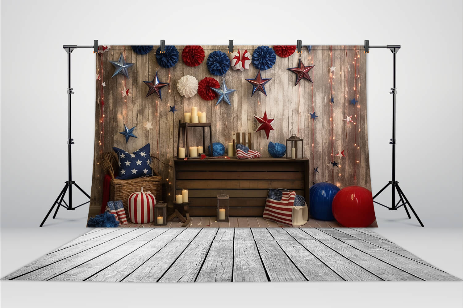 Independence Day Decoration Photography Backdrop RR6-14