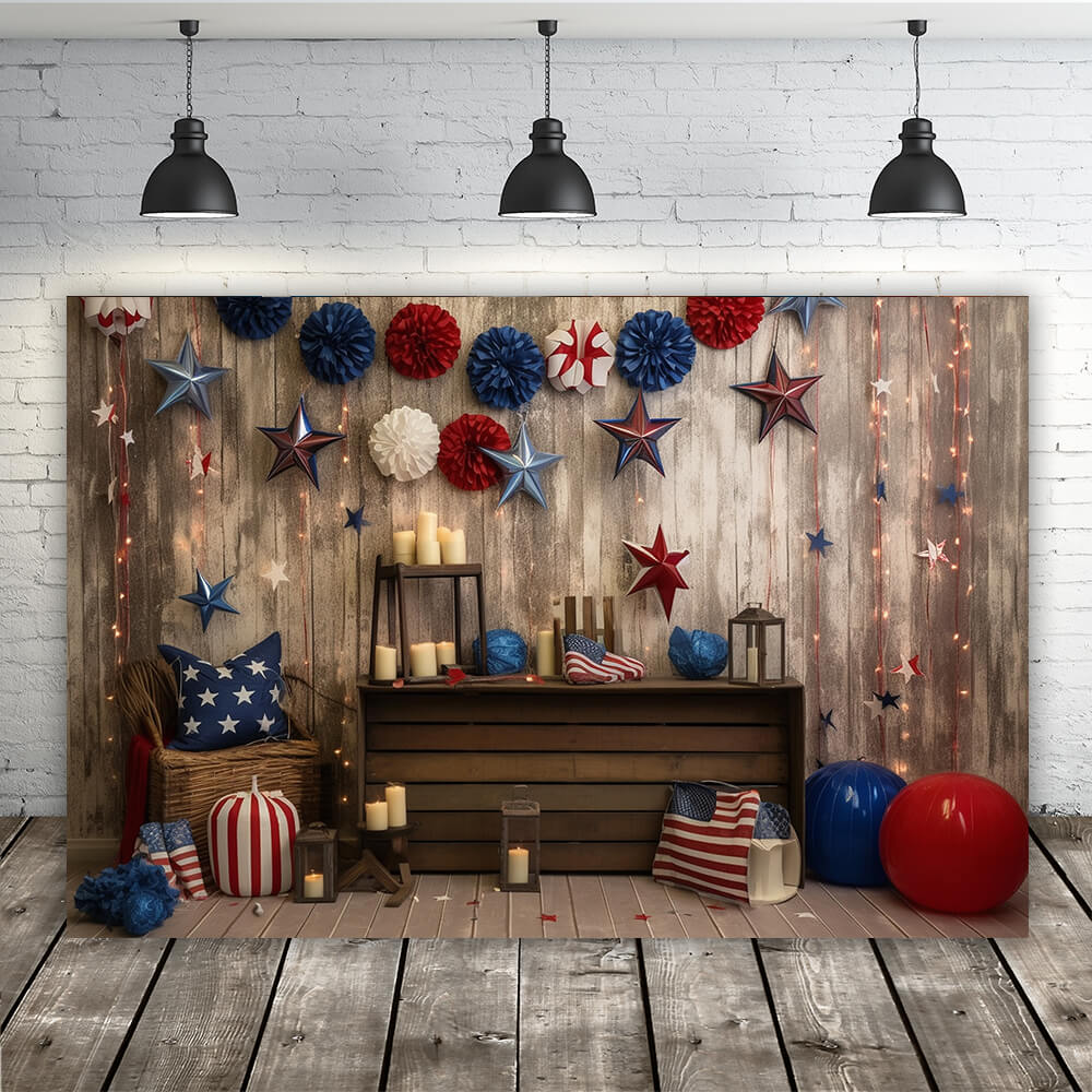 Independence Day Decoration Photography Backdrop RR6-14