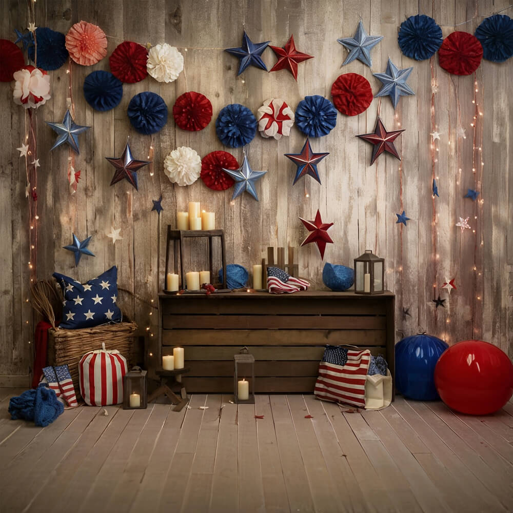 Independence Day Decoration Photography Backdrop RR6-14