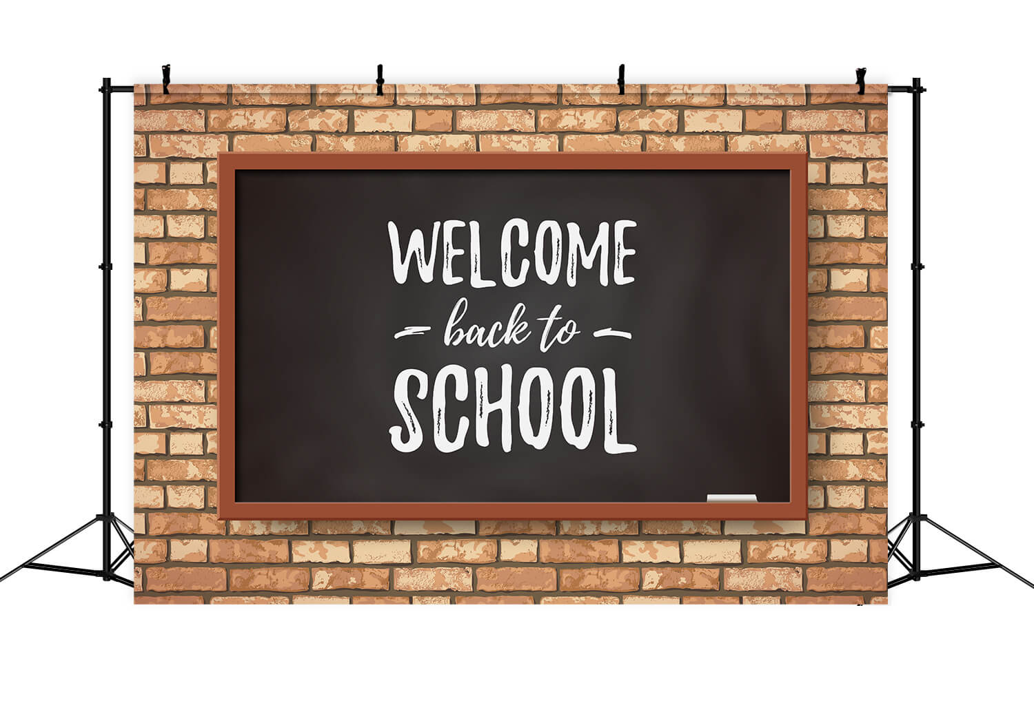 Welcome Back to School Chalkboard Backdrop RR6-28