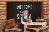 Welcome Back to School Chalkboard Backdrop RR6-28