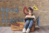 Back to School Rulers Brick Wall Backdrop RR6-29