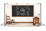 Classroom Blackboard Back to School Backdrop RR6-30