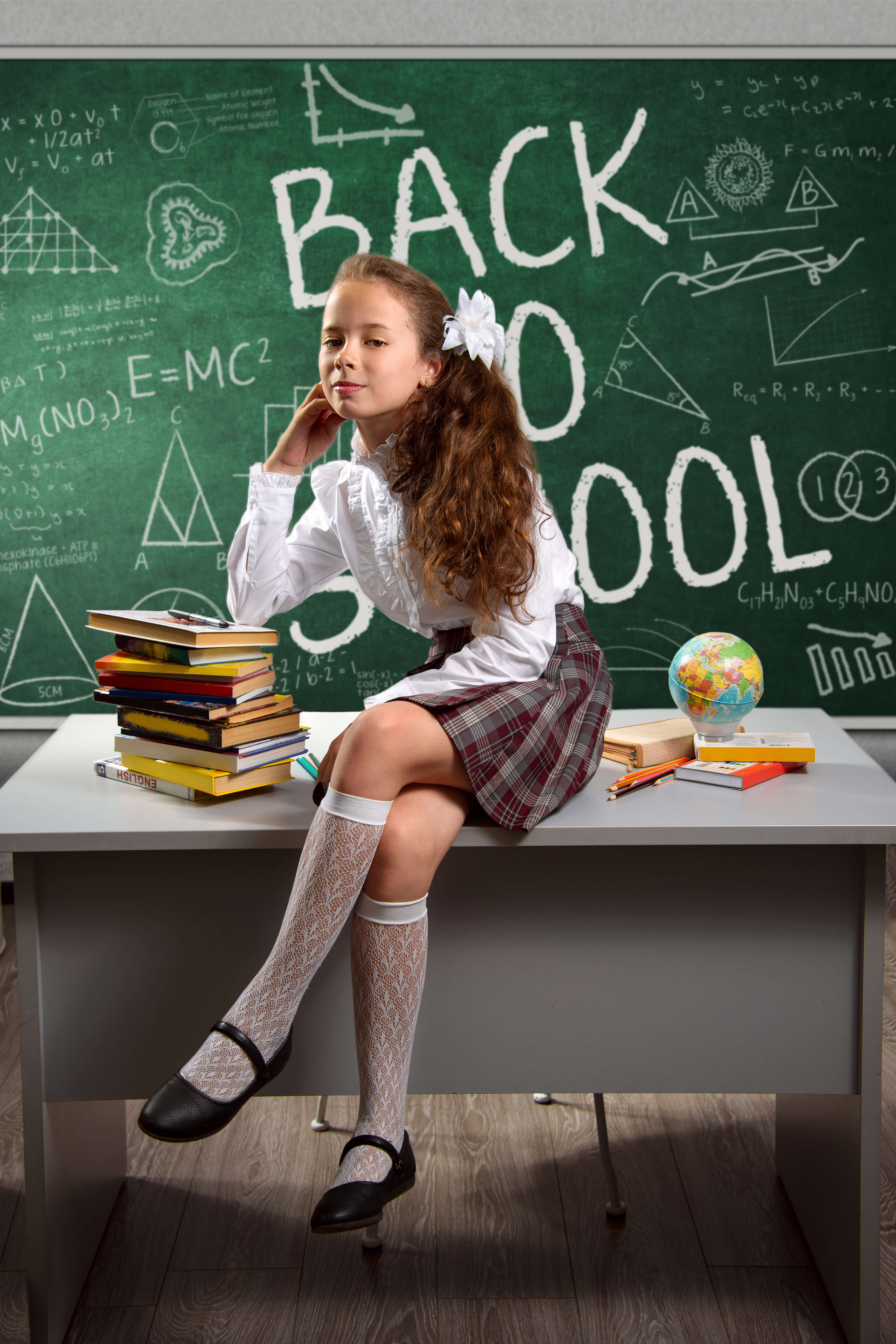 Back to School Chalkboard Photography Backdrop RR6-42