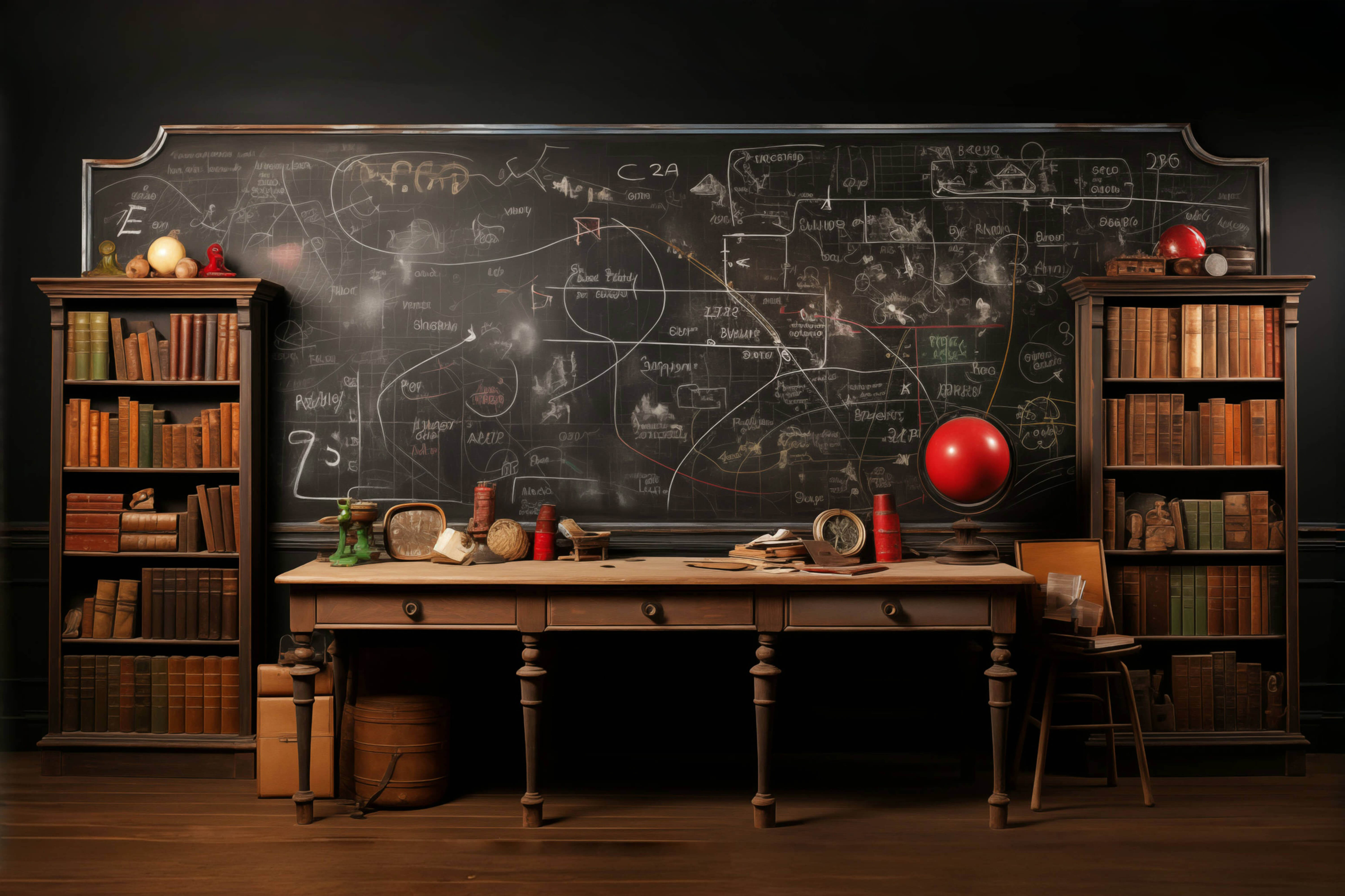 Old Classroom Back to School Photography Backdrop RR6-45