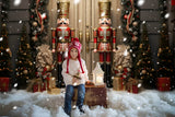 Nutcracker Christmas Night Door House Backdrop RR6-50