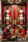 Nutcracker Christmas Trees Door Photography Backdrop RR6-52