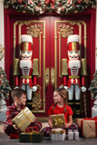 Nutcracker Christmas Trees Door Photography Backdrop RR6-52