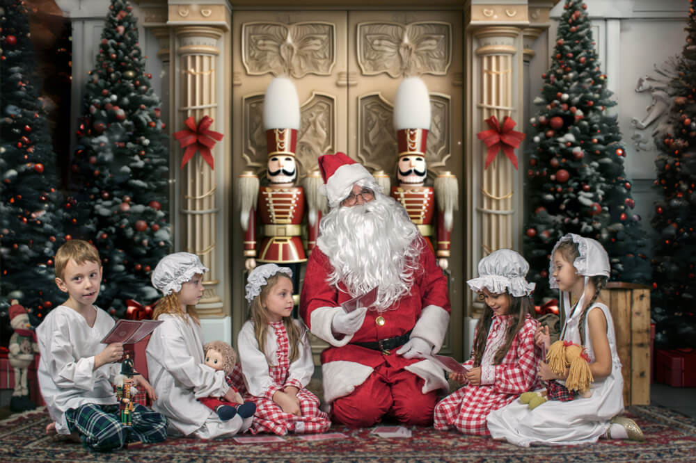 Christmas Nutcracker Doll Photography Backdrop RR6-53