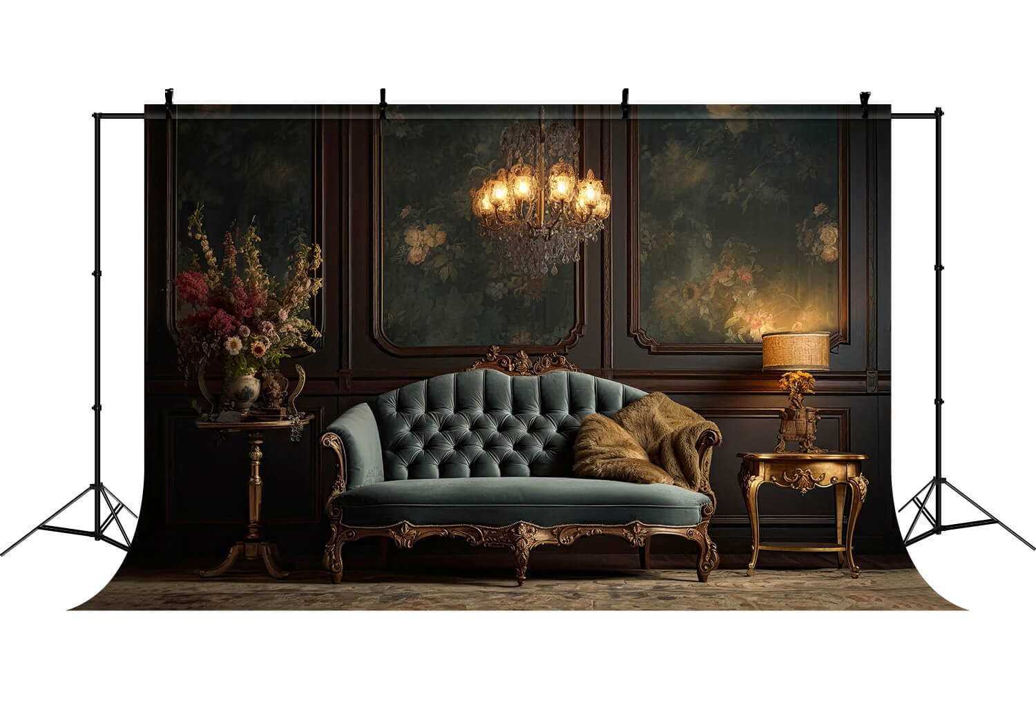 Retro Wall Living Room Sofa Lamp Backdrop RR6-61