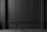 Black Retro Wall Wooden Floor Backdrop RR6-65