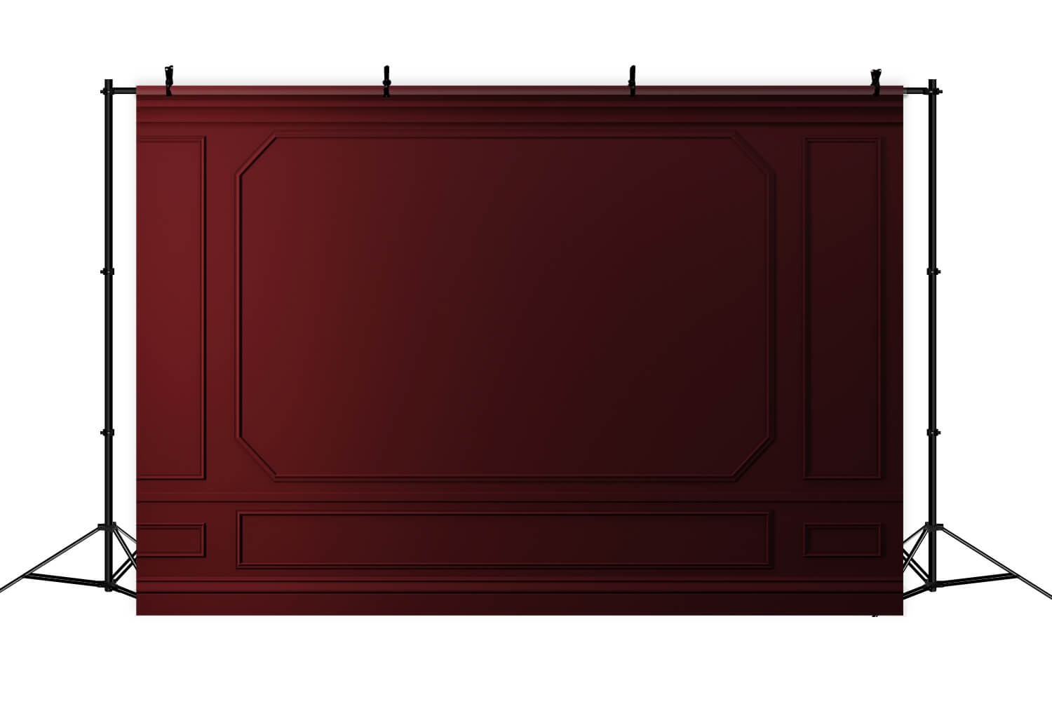 Classic Red Retro Wall Photo Booth Backdrop RR6-69