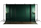 Modern Classic Green Interior Wall Backdrop RR6-75