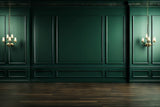 Modern Classic Green Interior Wall Backdrop RR6-75