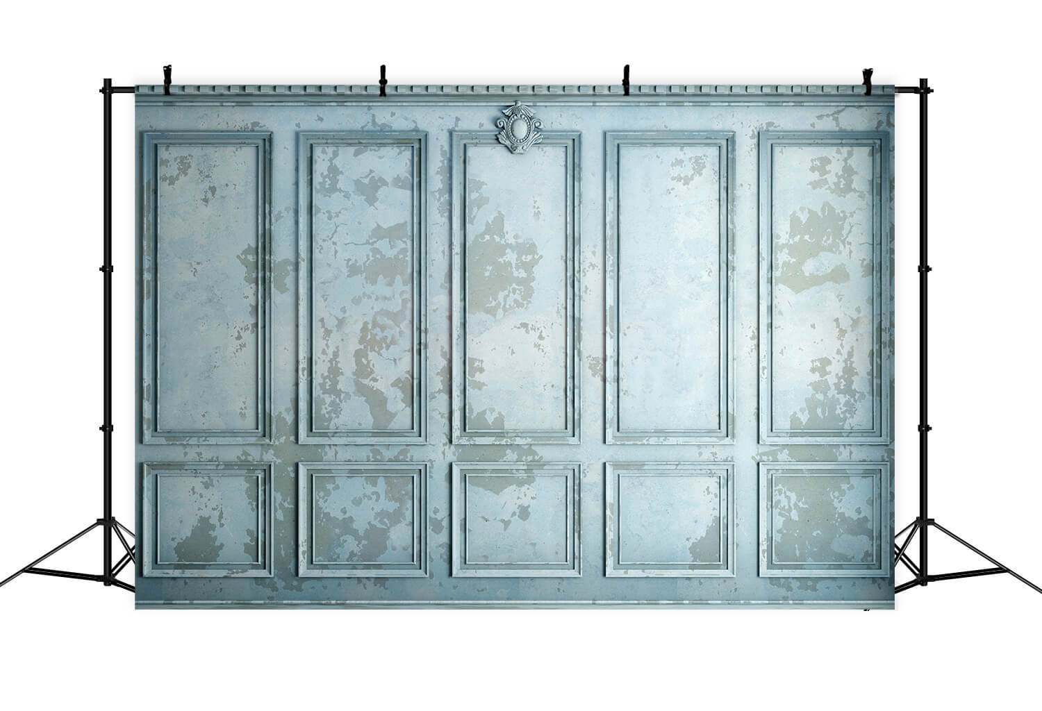 Blue Weathered Retro Wall Photography Backdrop RR6-83