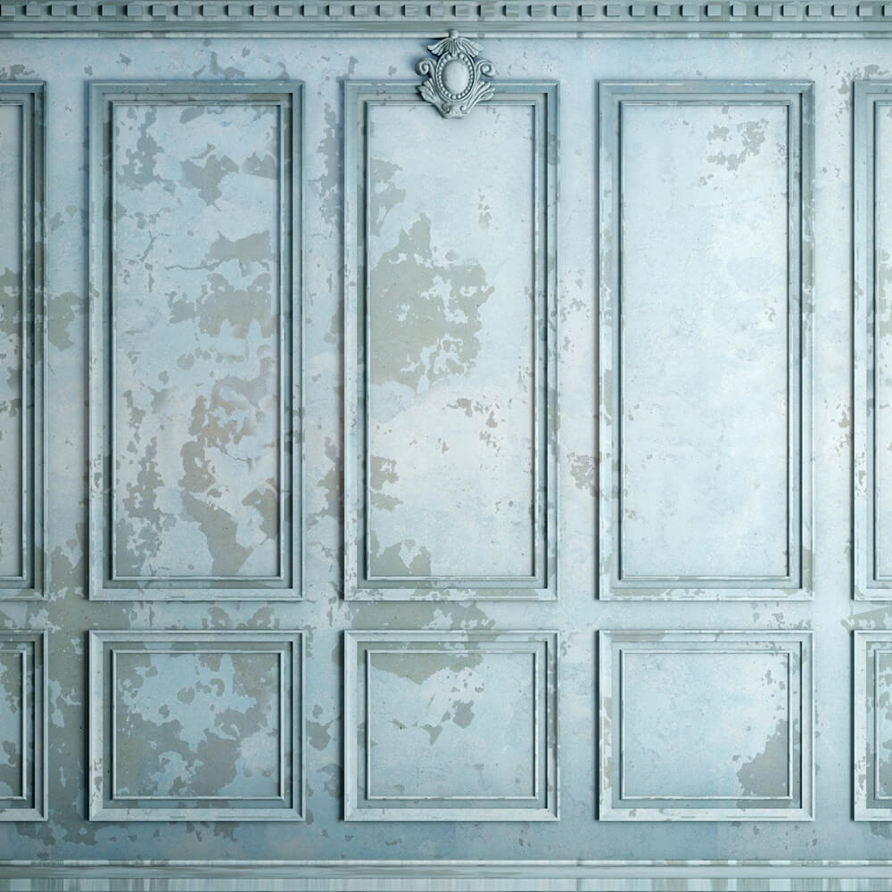 Blue Weathered Retro Wall Photography Backdrop RR6-83