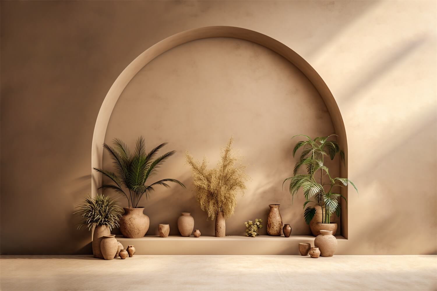 Warm Oasis Boho Photography Backdrop RR7-1