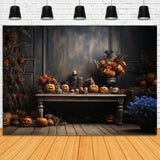 Pumpkins Vintage Wall Halloween Backdrop RR7-106