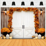 Autumn Maple Leaves Decorated Door Backdrop RR7-121