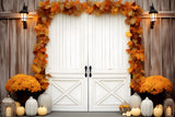 Autumn Maple Leaves Decorated Door Backdrop RR7-121