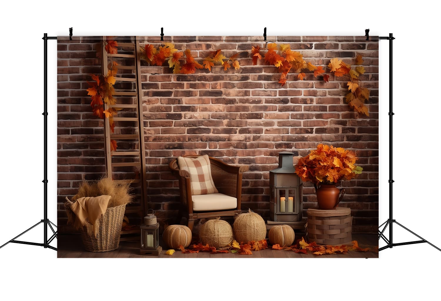 Fall Harvest Farmhouse Photography Backdrop RR7-145