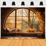 Cozy Autumn Sunshine Window View Backdrop RR7-174