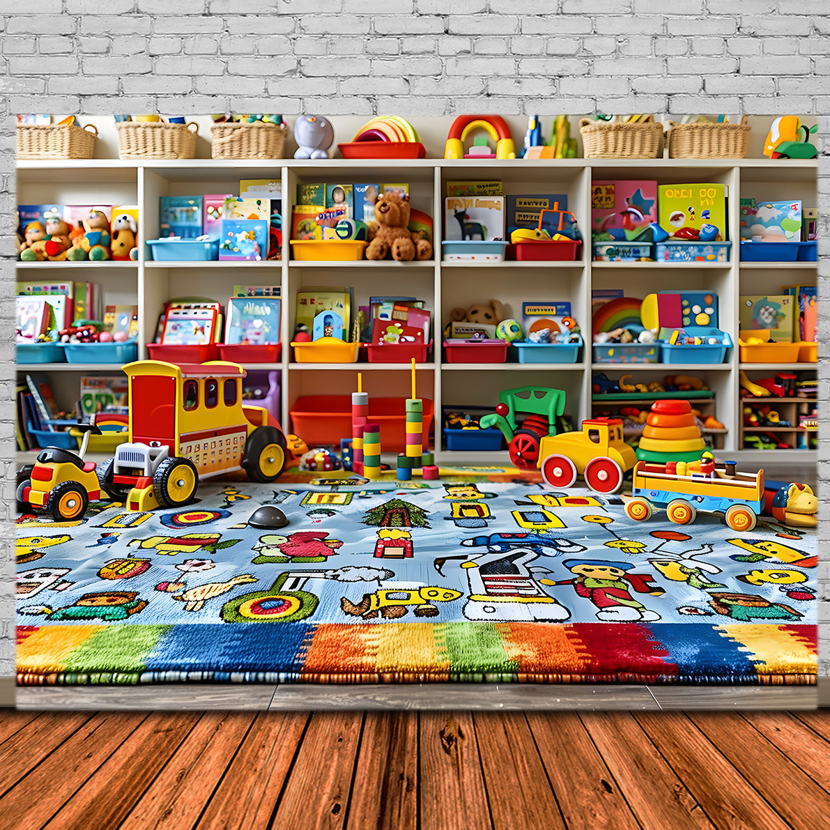 Toys Room Back to School Photography Backdrop RR7-203