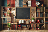 Books Blackboard Back to School Backdrop RR7-206