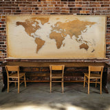 Classroom World Map Back to School Backdrop RR7-214