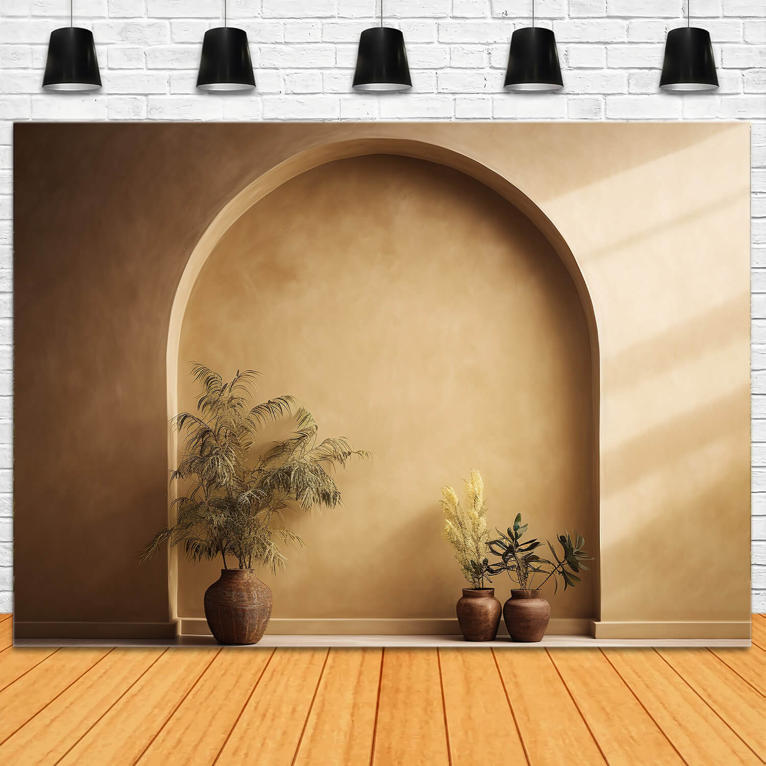 Golden Serenity Boho Photography Backdrop RR7-22