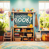 Back to School Play Room Books Backdrop RR7-220