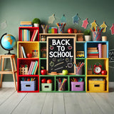 Back to School Storage Cabinet Backdrop RR7-232