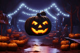 Floating Jack-O'-Lantern Night Halloween Backdrop RR7-310