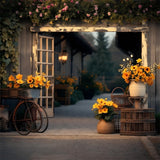 Autumn Farmhouse Sunflowers Backdrop RR7-339