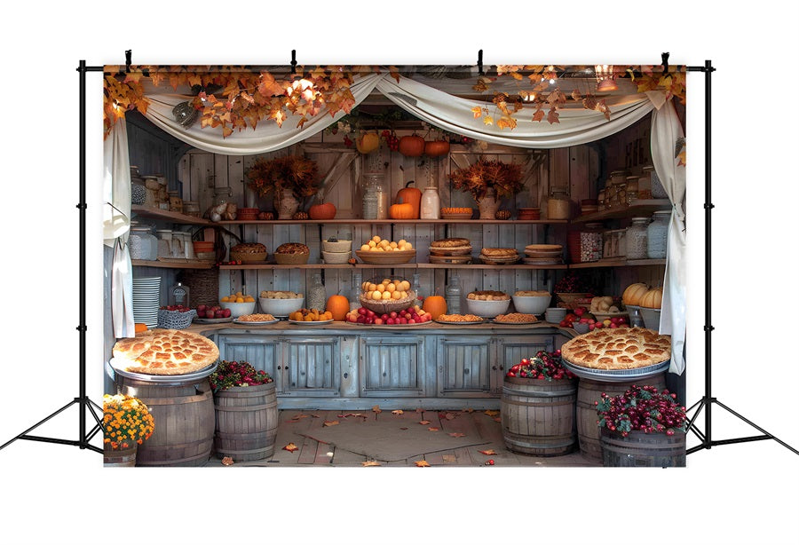 Autumn Harvest Feast Display Backdrop RR7-364