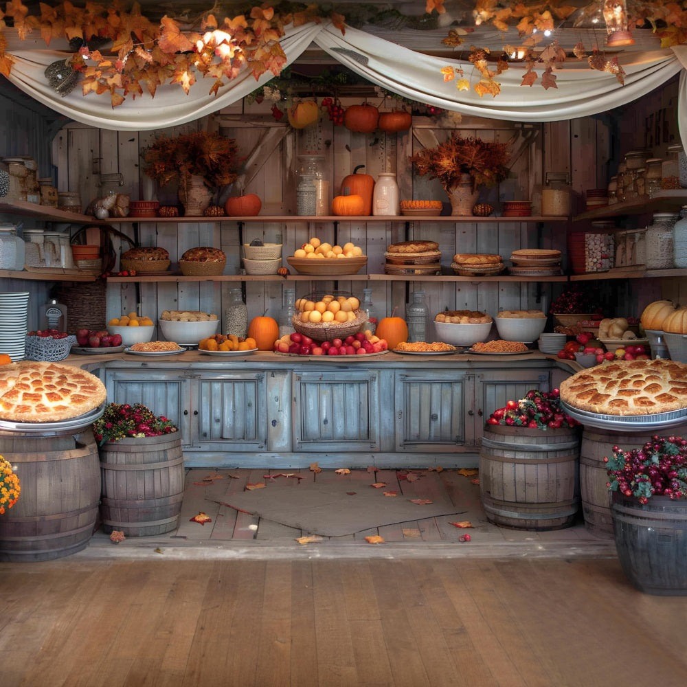 Autumn Harvest Feast Display Backdrop RR7-364