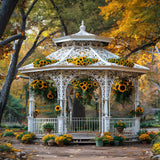 Autumn Sunflower Garden Gazebo Backdrop RR7-365